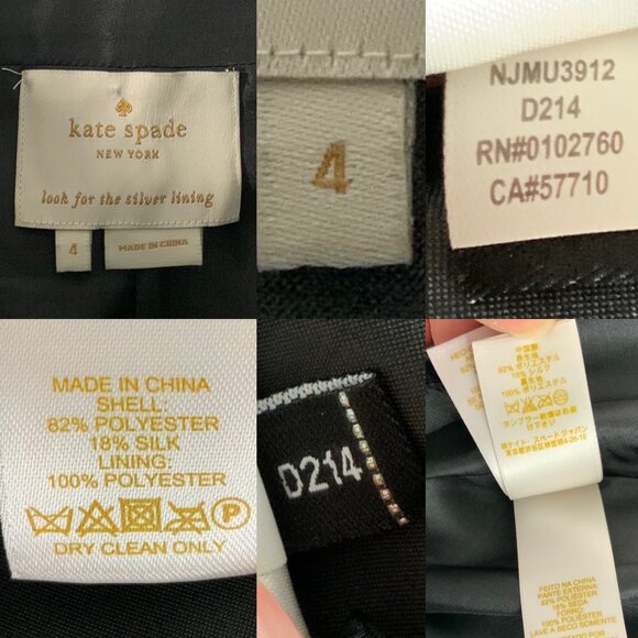 Kate Spade Marilyn Dress 4 Black Bow Sleeveless Mini - Picture 5 of 15